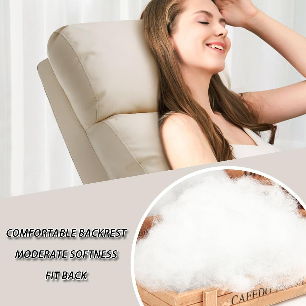 Beige Recliner Chair For Living Room Home Theater Seating-2