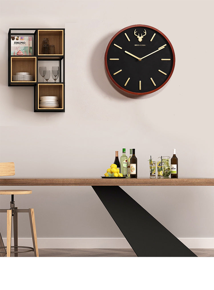 Living Room Home Decoration Clock Living Room Minimalist Clock Bedroom Atmospheric Wall Clock-3