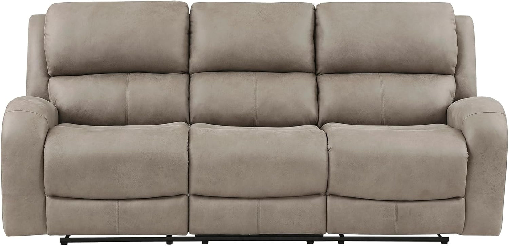 84.5 Inch Brown Recliner Couch Living Sofa Home Theater-4