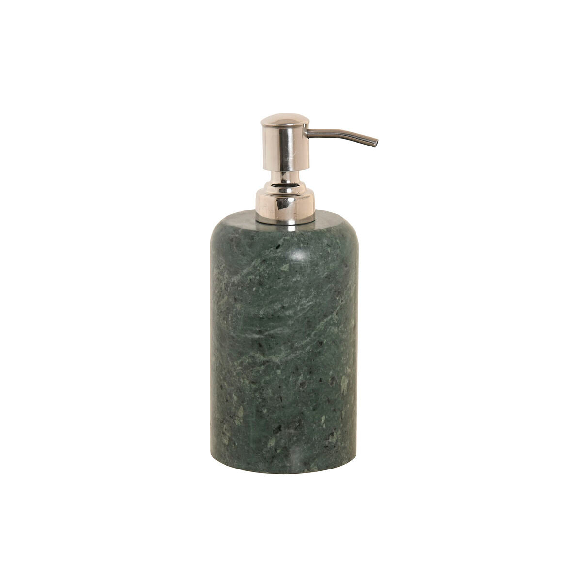 Soap Dispenser Home Green Silver Stainless steel Marble Modern 7,5 x 7,5 x 18 cm