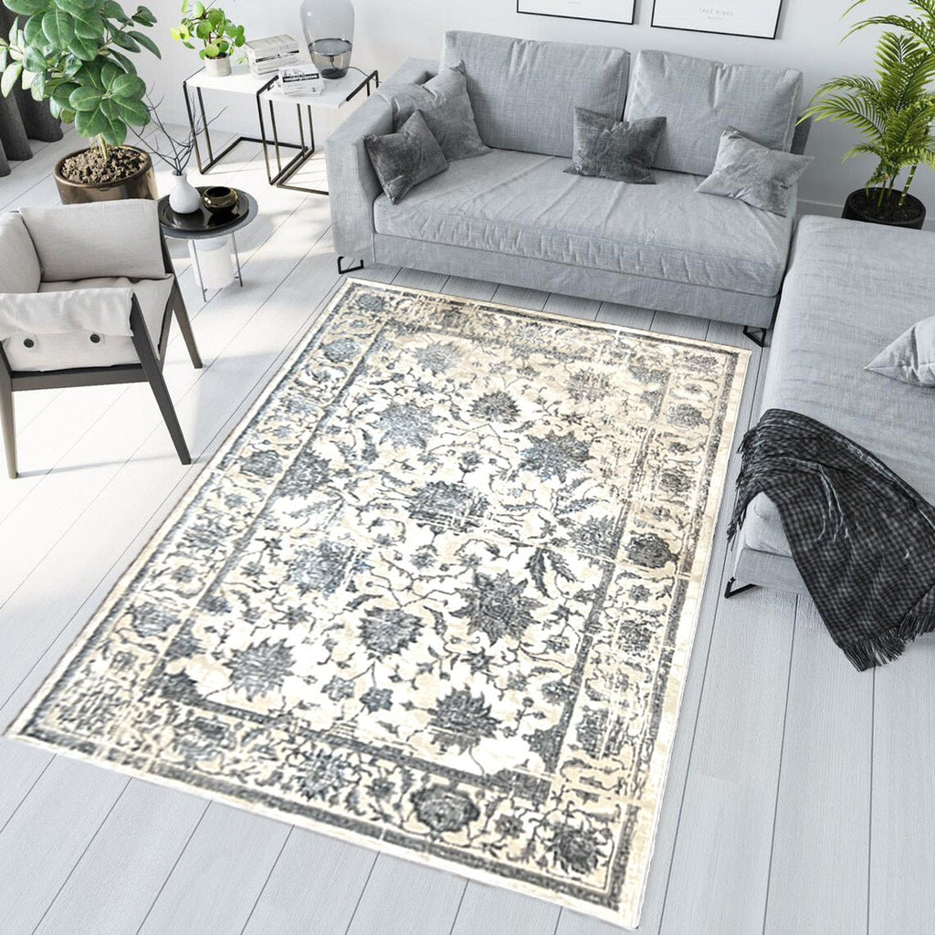 Canvello Area Rugs Premium Rugs for Living Room, Bedroom, Home Dining, Ivory, Grey, Beige-1