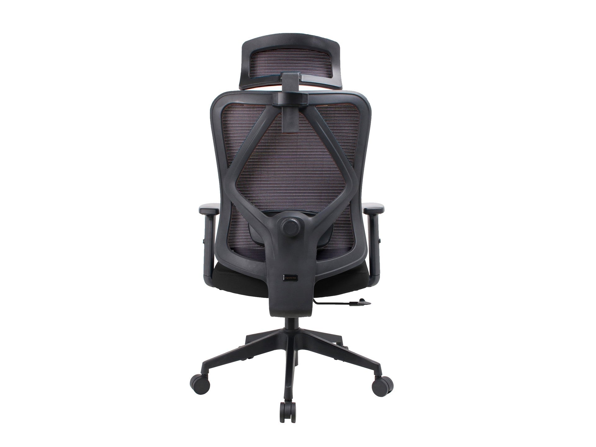 Techancy Cadeira De Escritório Para Computador Preta MD4901, Assento Em Tecido, Apoio Lombar Curvo, Ângulo Ajustável 3d,