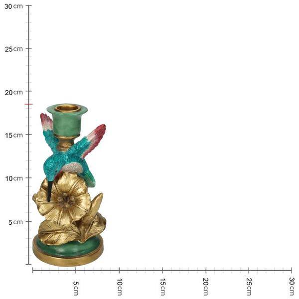 Kerzenständer Kolibri – 17 cm – Kompakter Vogel-Kerzenhalter – Verspieltes Design für Tisch & Regal