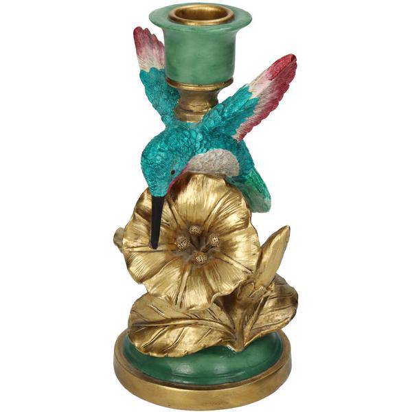 Kerzenständer Kolibri – 17 cm – Kompakter Vogel-Kerzenhalter – Verspieltes Design für Tisch & Regal